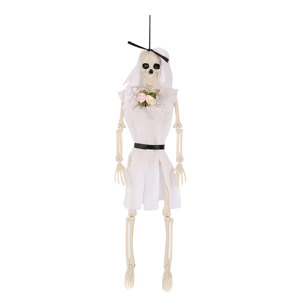 Halloween Poseable Full Life Size Skeleton Party Prop Decor Human Anatomy Model Simulation Model Haunted House Decoration: WH