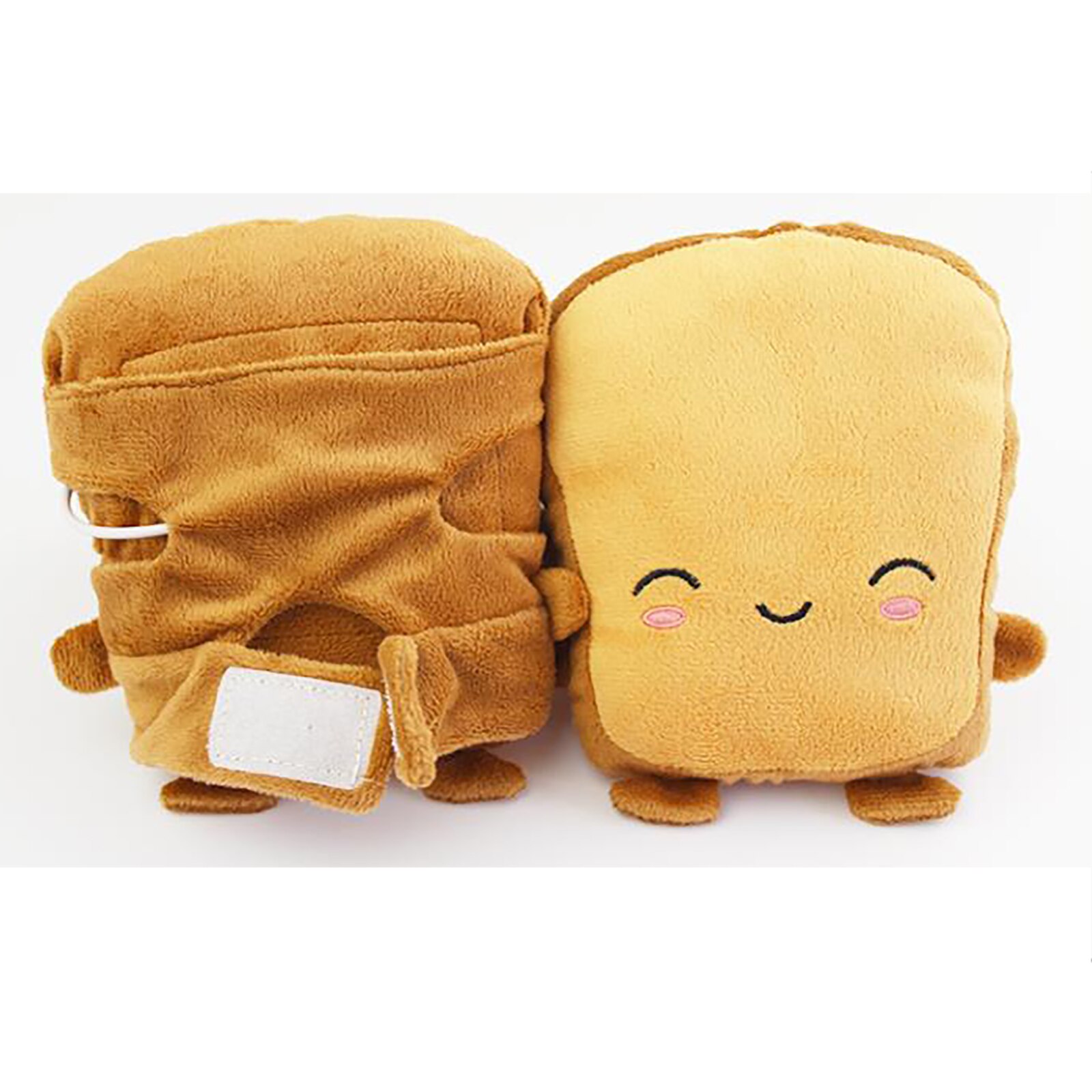 Guantes calefactables con USB, calentadores de manos con USB, 5V, dibujos animados, calentador de manos sin dedos, 1 par