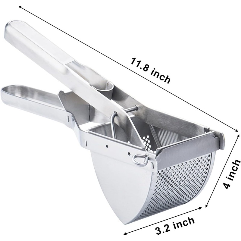 Potato Ricer,multifunction Stainless Steel Potato Masher and Ricer Press and Mash for Perfect Mashed Potatoes Kitchen Tools