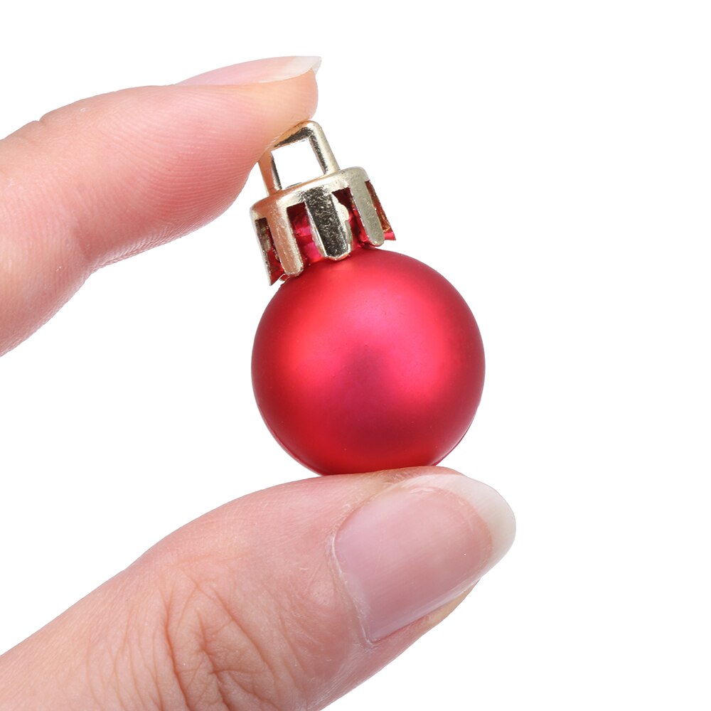 12Pcs 2cm Christmas Tree Decor Ball Bauble Xmas Party Hanging Pendant Ball Ornament for Year Christmas Home Tree Decor