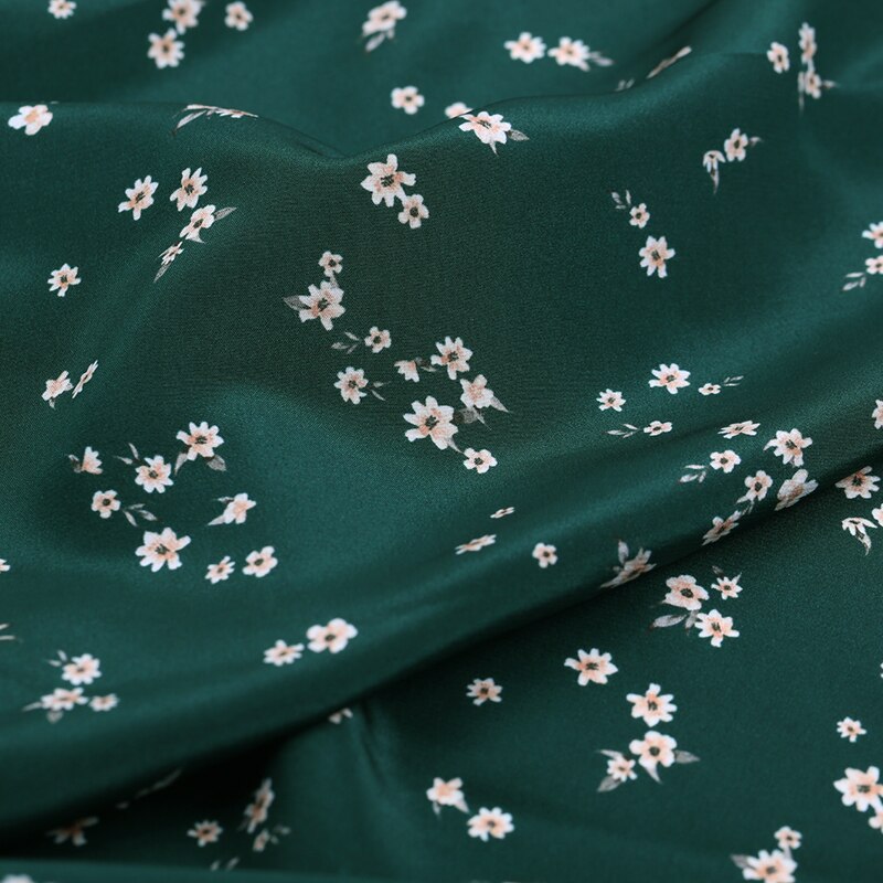 Silke beklædningsgenstand stof håndværk gør-det-selv systof 16 mumi digitaltrykt silke crepe de chine blomstermotiver