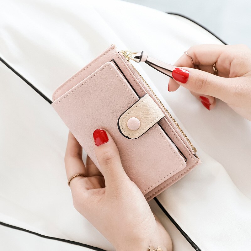 Key Wallets for Women Leather Wallet with Coin Pocket Wallet Crediet Card Holder Women Short Wallet Key Organizer