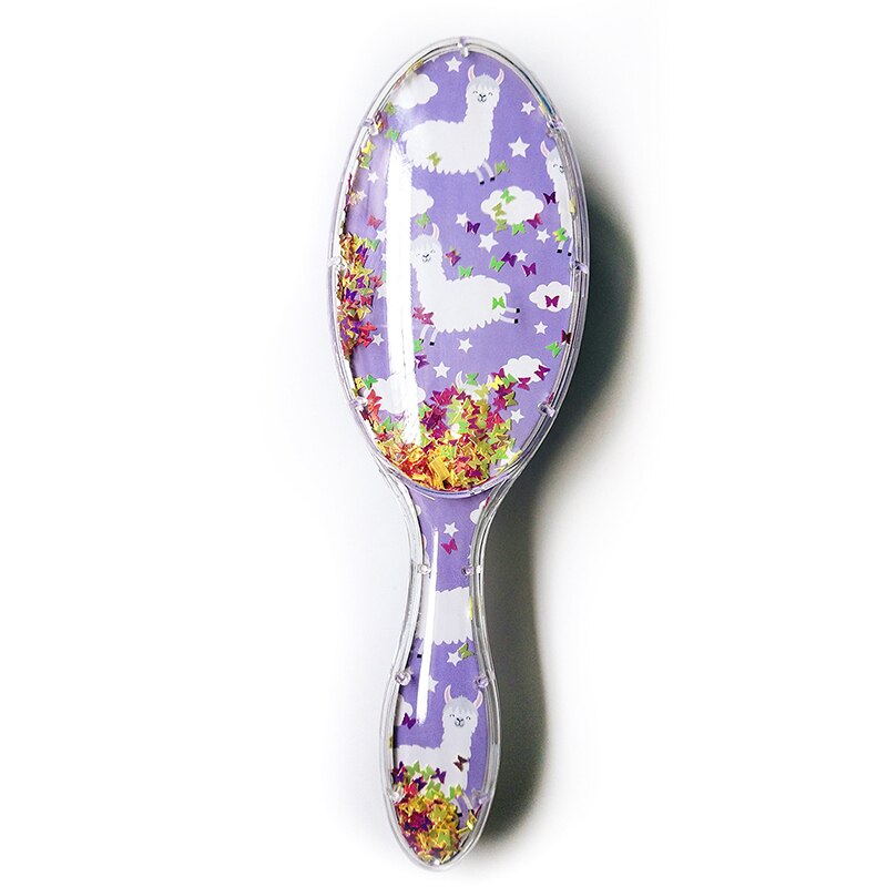 1pc Karikatur Niedlichen Ebene Anti-statische Haar Pinsel Massage Kamm Dusche Nass Detangle Haar Pinsel Salon Haar Styling werkzeuge Art Mädchen