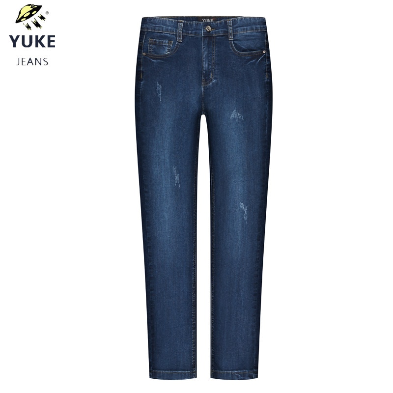 Yuke boy, jeans elastikbånd slim fit jeans herre stretch straight jeans børne jeans 8-15 år  m13453