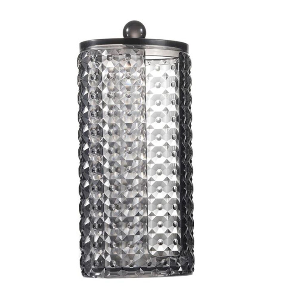 Storage Box Acrylic Storage Jar Cotton Swab Cotton Cotton pad box Ball Plastic Medicine Jar Dispenser Bathroom Accessories: round