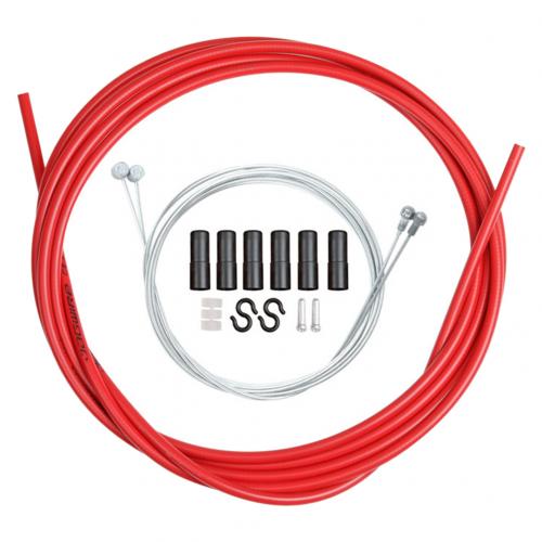 Universele Mtb Mountainbike Road Fiets Brake Shift Kabel Draad Tube Accessoire Gear Draad Pipe Remleiding Buis Behuizing: Red Brake Cable