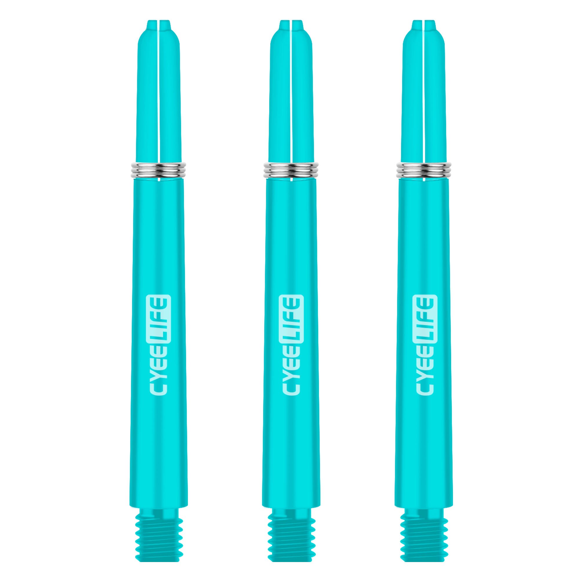 CyeeLife 30 pièces 2BA 41mm arbres de fléchettes PC professionnels arbre en plastique avec joint torique accessoires de fléchettes: BLEU CIEL