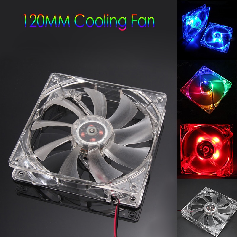 Fan Module For Computer Cool 12V PC Computer Fan Quad 4 LED Light 120mm PC... – Vicedeal