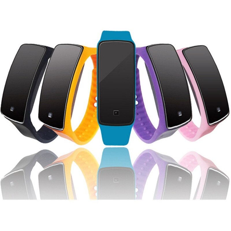 Reloj Digital deportivo LED para mujer, de silicona, resistente al agua, para Fitness, para correr
