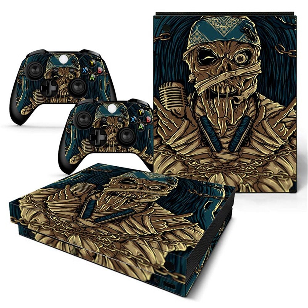 Game Full Cover Skin Console &amp; Controller Decal Stickers for Xbox One X Skin Stickers Vinyl: TN-XBONEX-0891