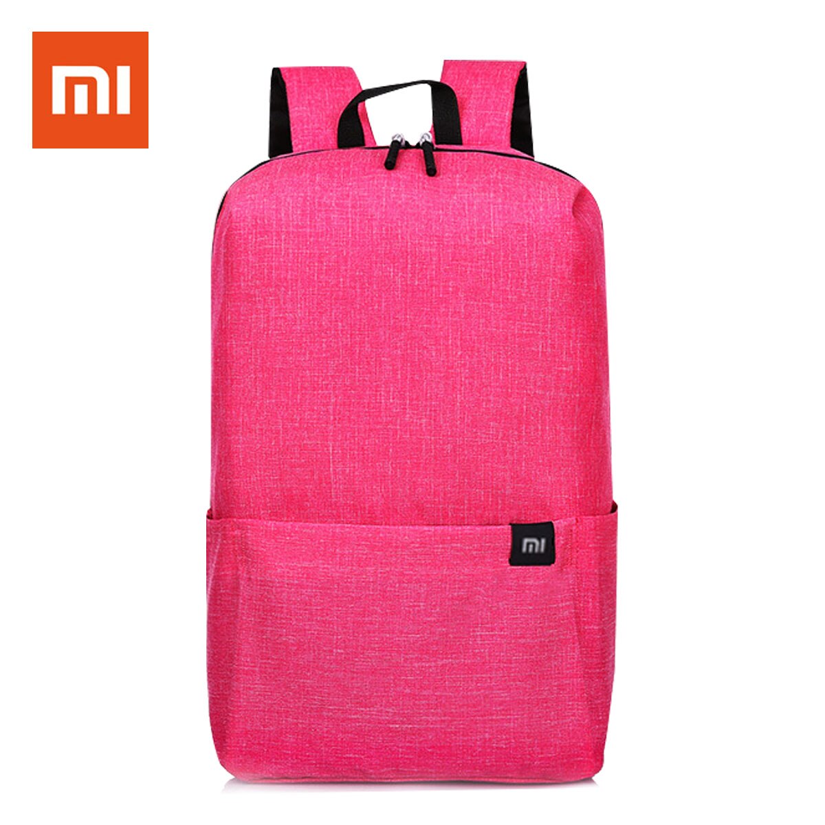 Xiaomi mini rygsæk taske 10l skoletasker til kvinder mænd dreng pige dagsæk vandtæt letvægts bærbar afslappet rejsetaske: Lyserød