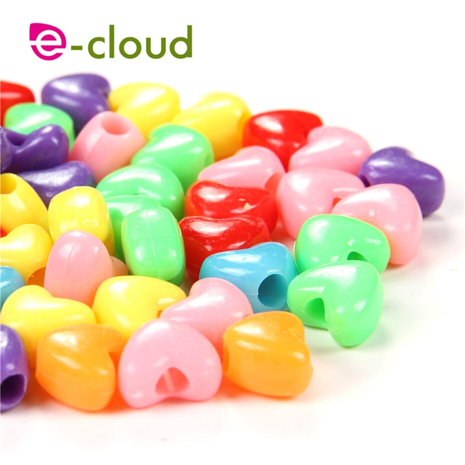 50-150 Uds ajustable Dreadlock Beads Dread Cuff trenzado colorido anillos de pelo de en forma de corazón