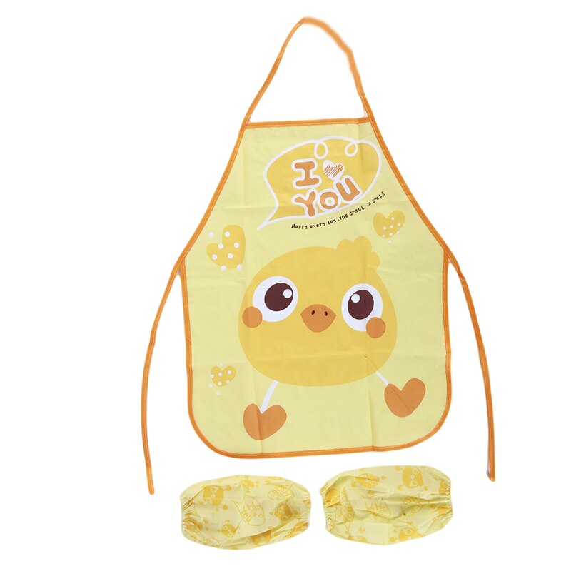 Baby Bibs Newborn Bandanas Feeding Baby Burp PVC Waterproof Washing Cartoon Sleeveless Cloths Girls Boys Print Apron Bib Bandana: yellow