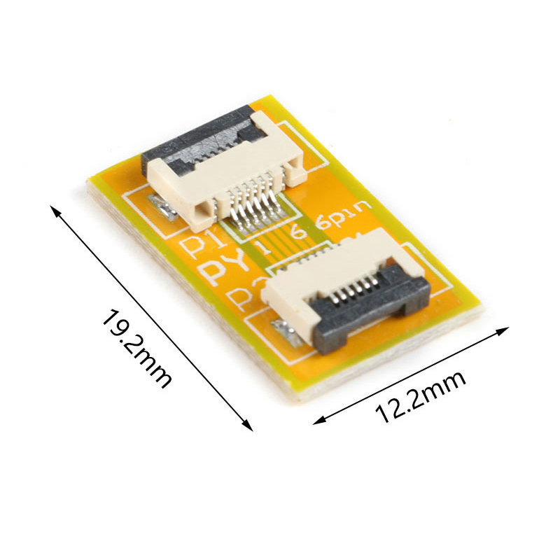 2Pcs FPC FFC Flexible Flat Cable Extension Board 0.5 mm Pitch 6 8 10 12 14 20 30 40 50 PIN Connector: 6P