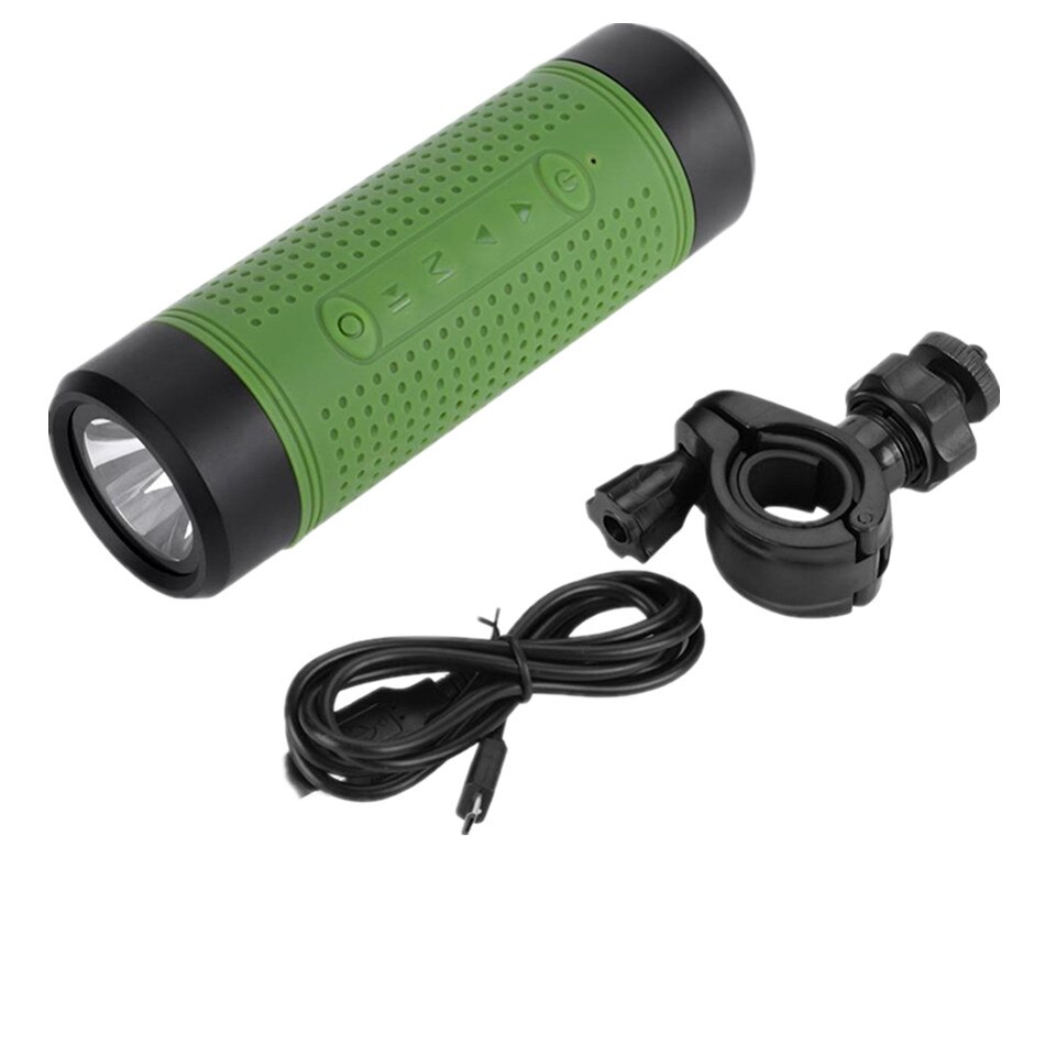 Cykellommelygte cykel bluetooth højttaler udendørs sport bærbar subwoofer vandtæt trådløs