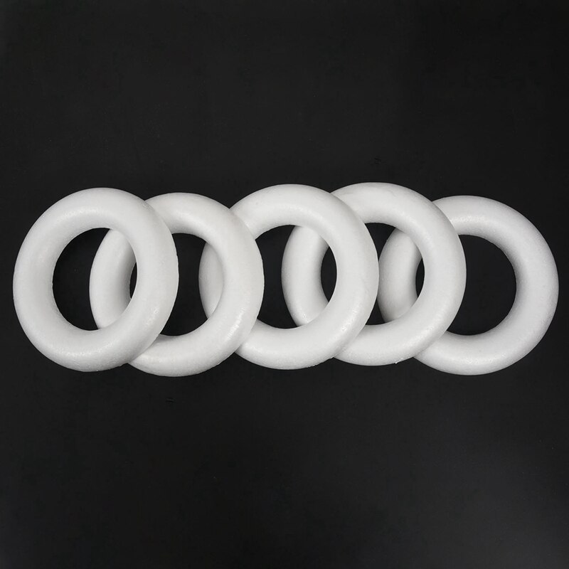 Craftmill Half Rounded foam Rings / Wreaths 25cm - Box of (5)