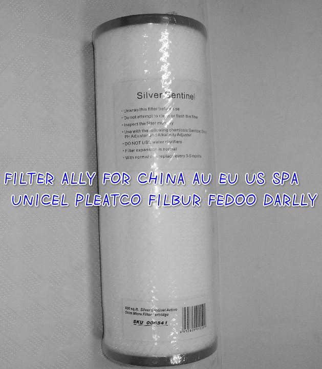 Clearchoice udskiftning pool & spa filter til sølv sentinel 33.5cm x 12.5cm størrelse vandfilter