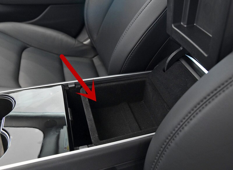 For Tesla Model 3 Car Armrest Arm Rest Storage Box Center Console Container Organizer Case Tray Organizer