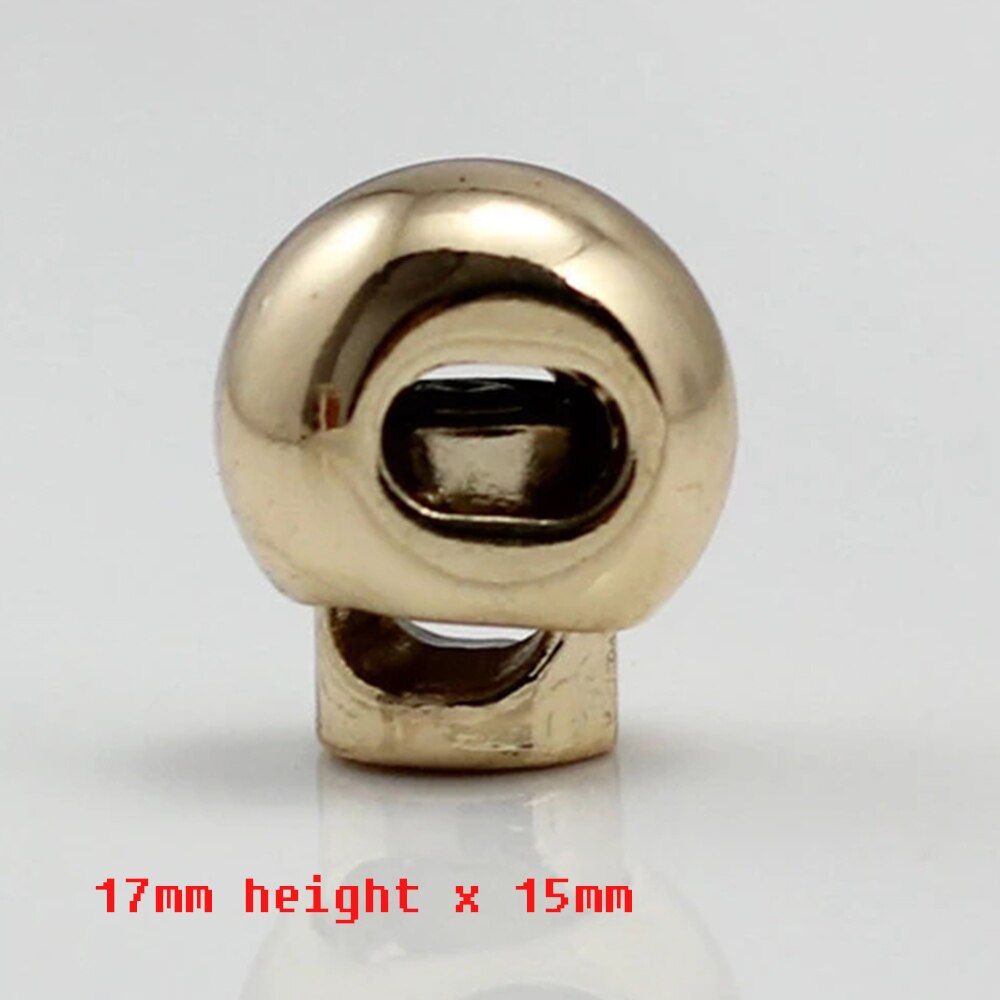 10pcs Pack Cord Lock Toggle Stopper lock Bean Silver /Gun/Gold Tone Toggle Clip NK149: B  NK144G