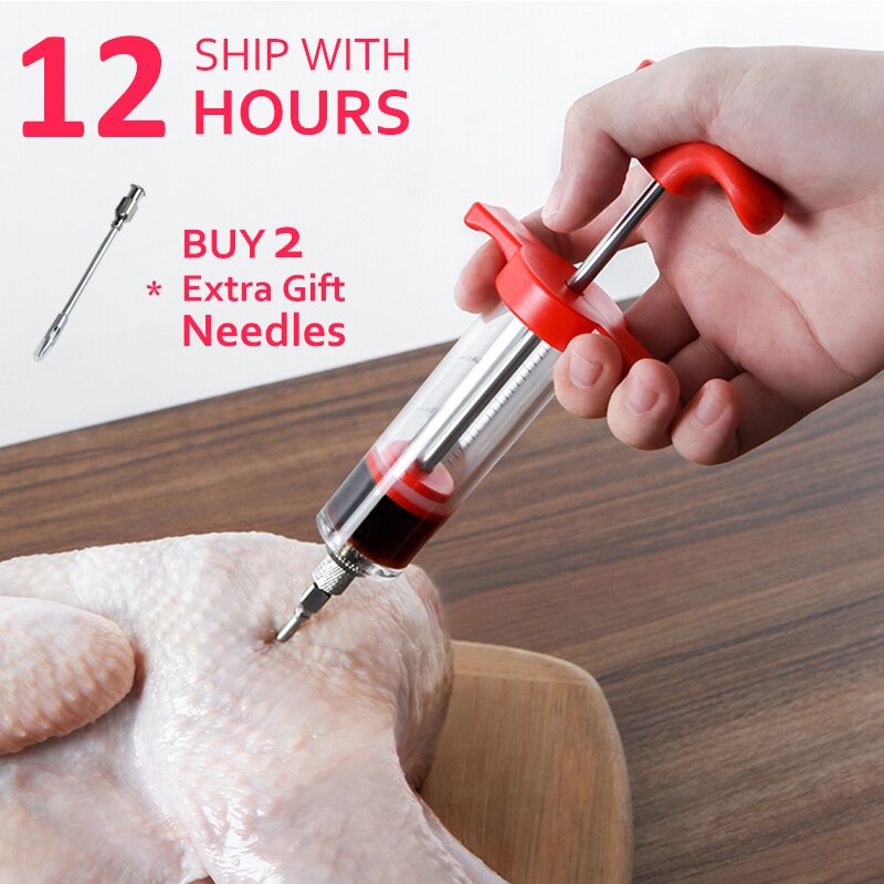 Kitchen stainless steel gadget meat tenderizer needle steak pork chops loose household meat hammer Food Cooking Meat Tool: Savory needle
