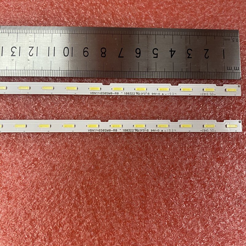 LED Strip For Samsung UA65RU7100W V8N1-650SM0-R0 UE65NU7025 UE65RU7172 UE65RU7100 UE65NU7172 UE65NU7100 UE65RU7170 UE65NU7172U