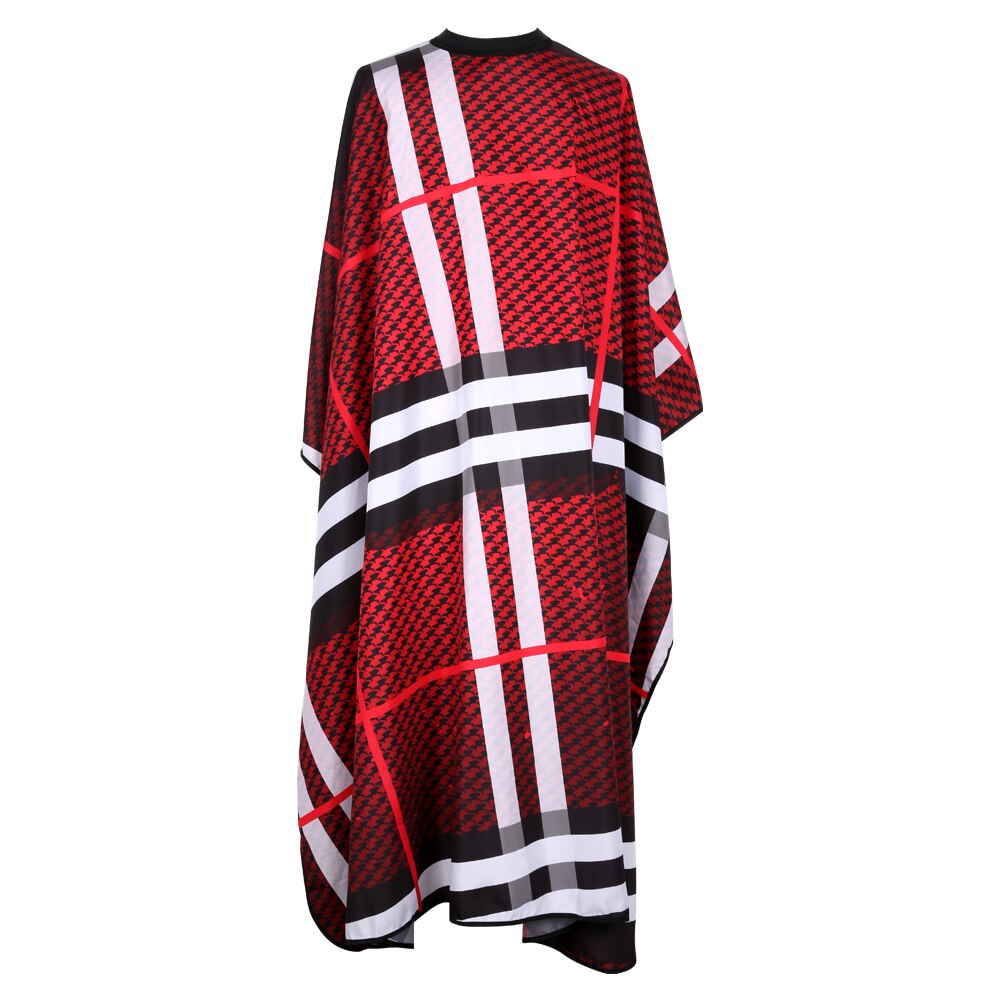 Barber Shop Accessories Retro Haircut Cover Cloth Static-free Hair Salon Equipment Barber Cape: Red