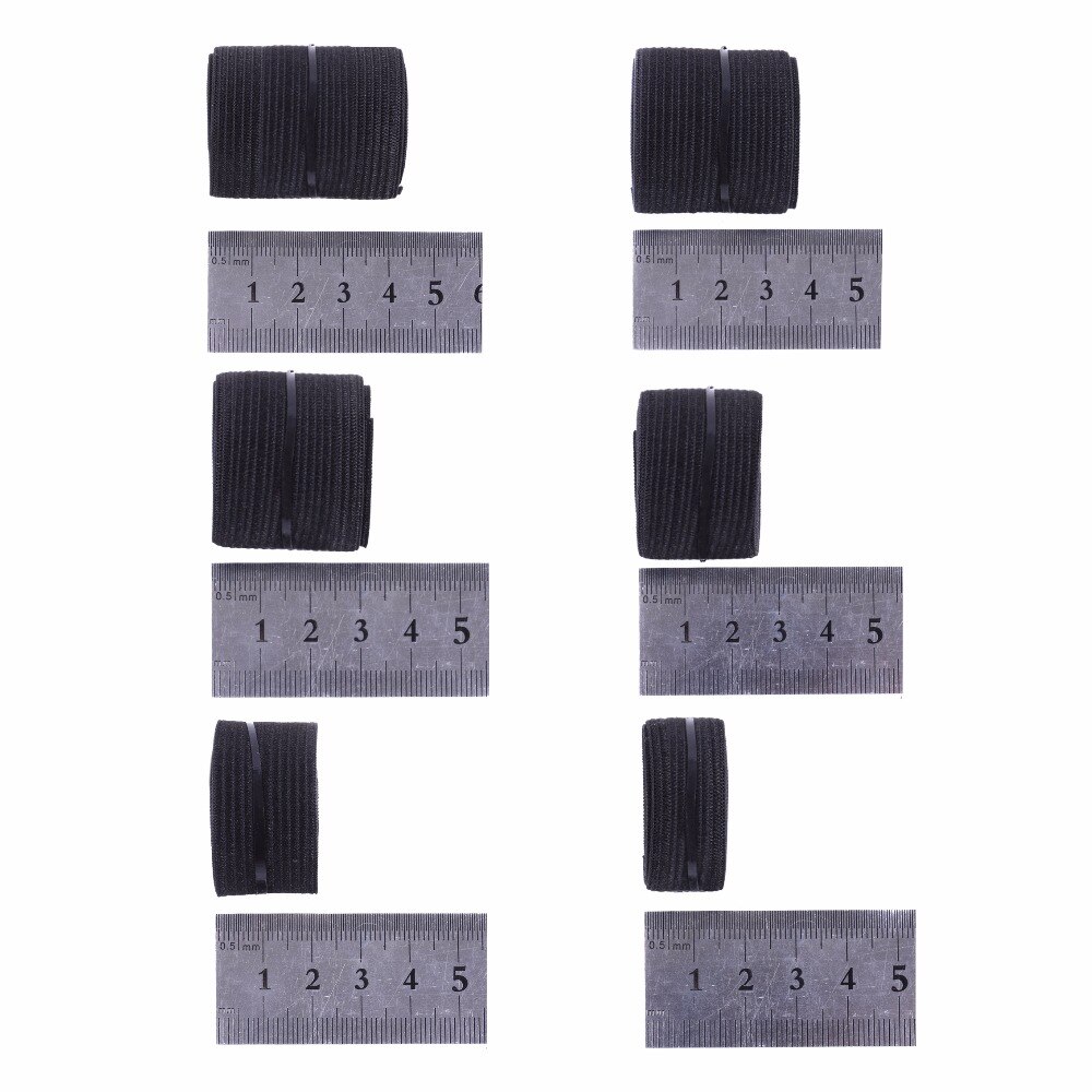 Perruque avec bande élastique noire, , lot de 6 pièces pour fabrication de perruques et fermeture Frontal,