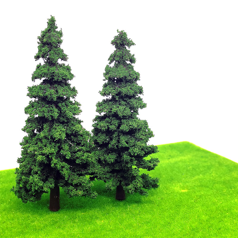 1:87 Schaal Model Pine Bomen Ceder Landschap Miniatuur Treinspoorweg Layout Landschap Dioramas Diy Venster Kerst Dag Decoratie
