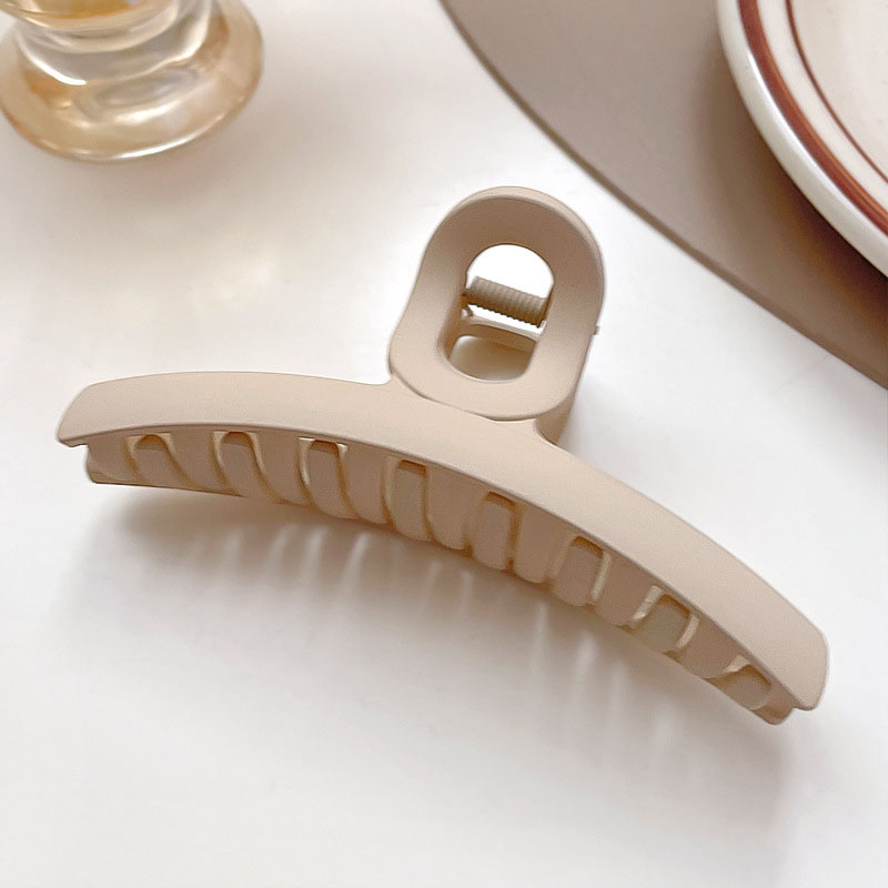 Pinza para el pelo geométrica con flor marrón y Beige para mujer, pinza para el pelo sólida con temperamento, horquilla dentada, accesorios para el cabello a la: Verde