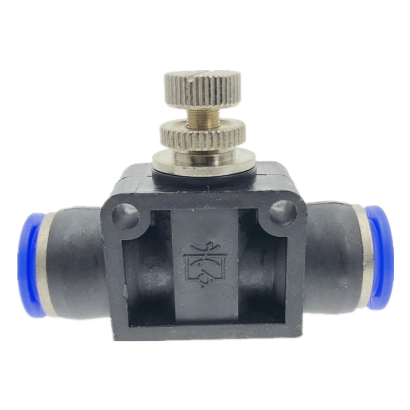 Pneumatic Airflow Regulator 4mm 6mm 8mm 10mm 12mm OD Hose Tube Gas Flow Adjust Valve Connector Fitting Air Speed Control Crane