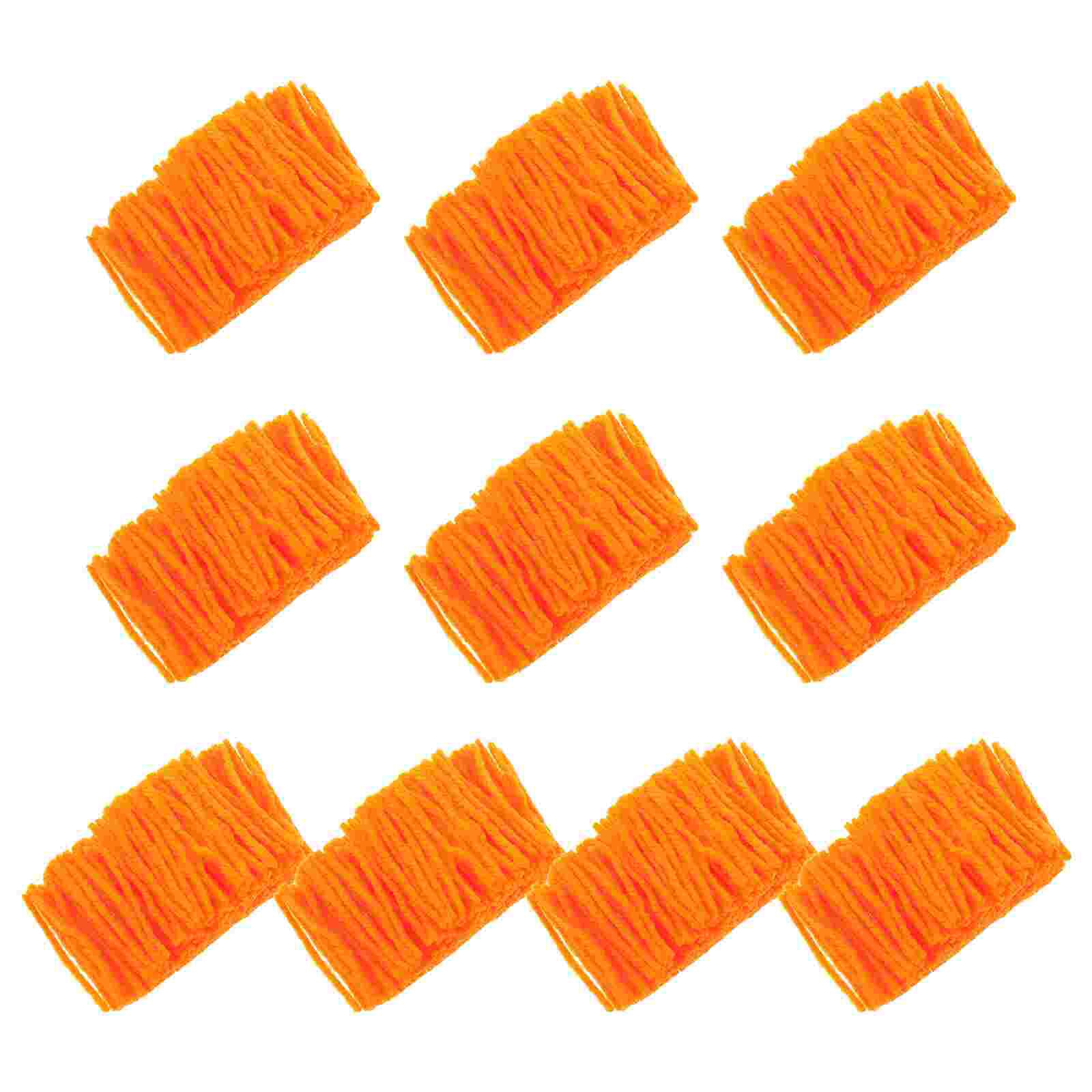 10 Rolls Yarns Knotted Rug Yarn Hook Rug Yarn DIY Crochet Hook Yarn Sewing Knitting Tools for Children Crafters: Orange