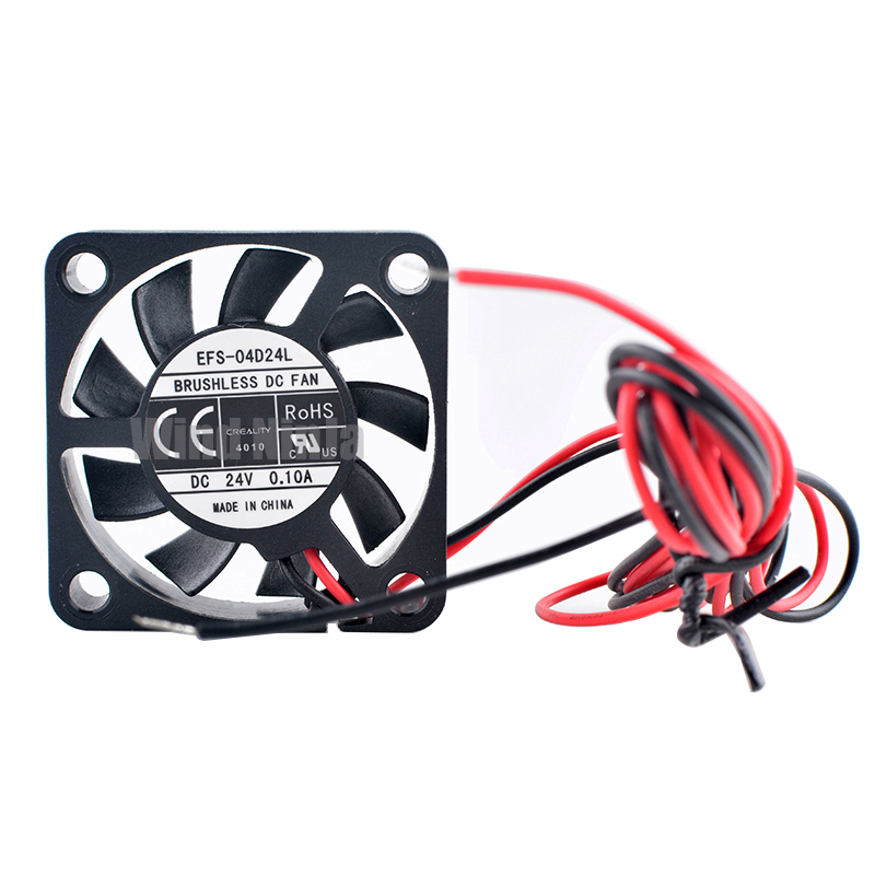 EFS-04D24L 4cm 40mm 40x40x10mm DC24V 0.10A 2 lines DC axial flow cooler cooling fan for power frequency converter