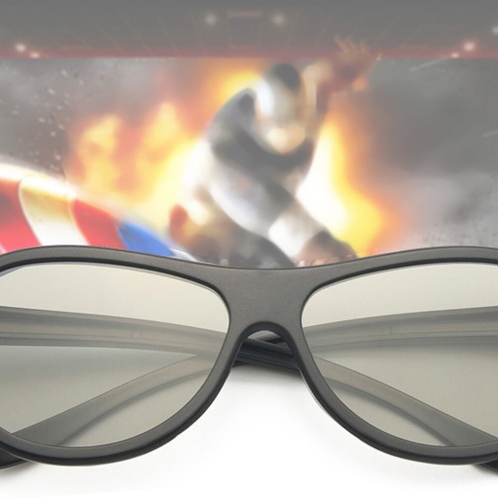 Circular Polarizing Passive Woman Man 3D Movie Glasses For 3D TV Cinemas