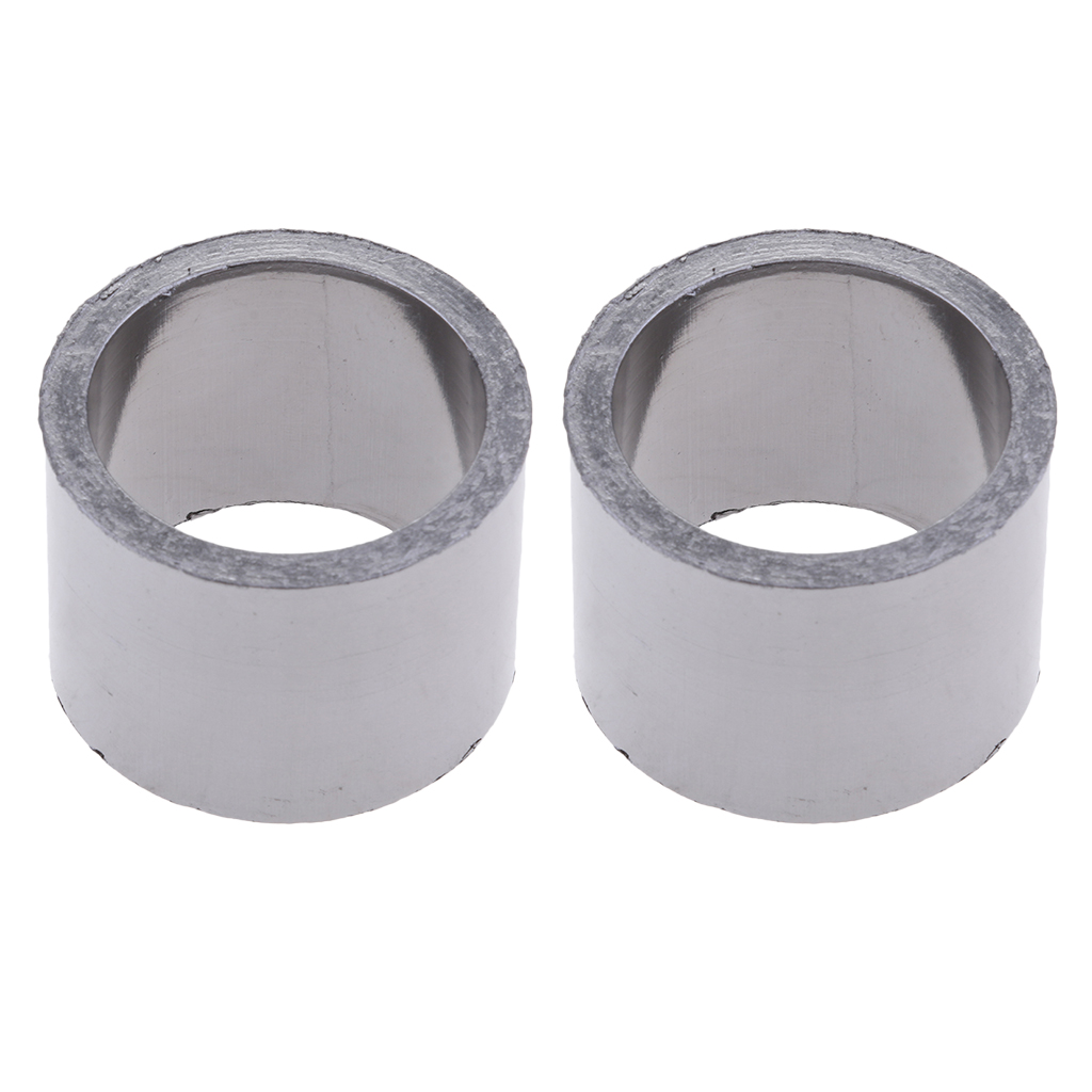 2pcs Universal Exhaust Pipe Gasket Replacement for Motorcycle ATV Scooter Dirt Bike Go Kart Moped - OD48mm ID38mm