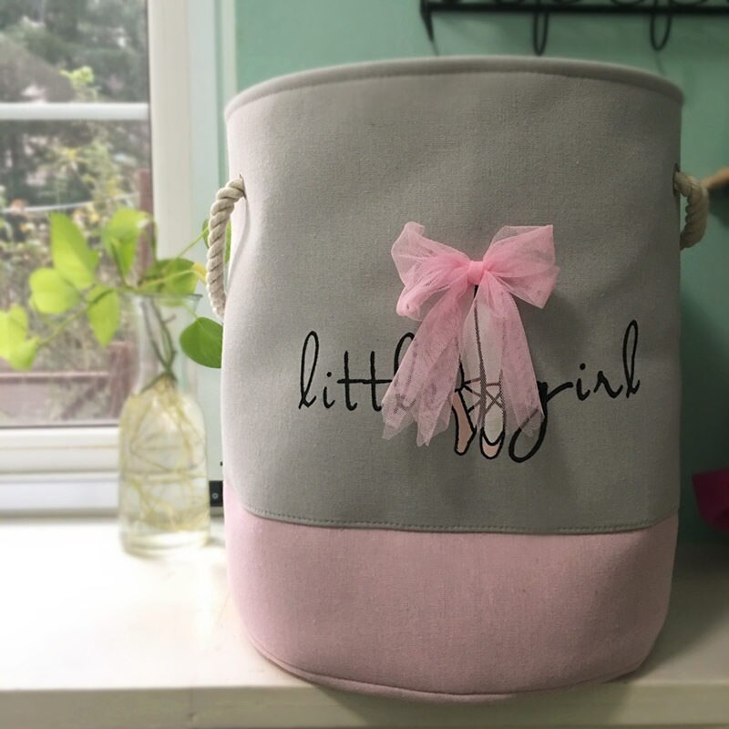 MICCK panier à linge, tissu moderne, pique-nique frais jolie fille, organisateur de vêtements, salle de bain, panier de rangement de jouets: Laundry Basket B