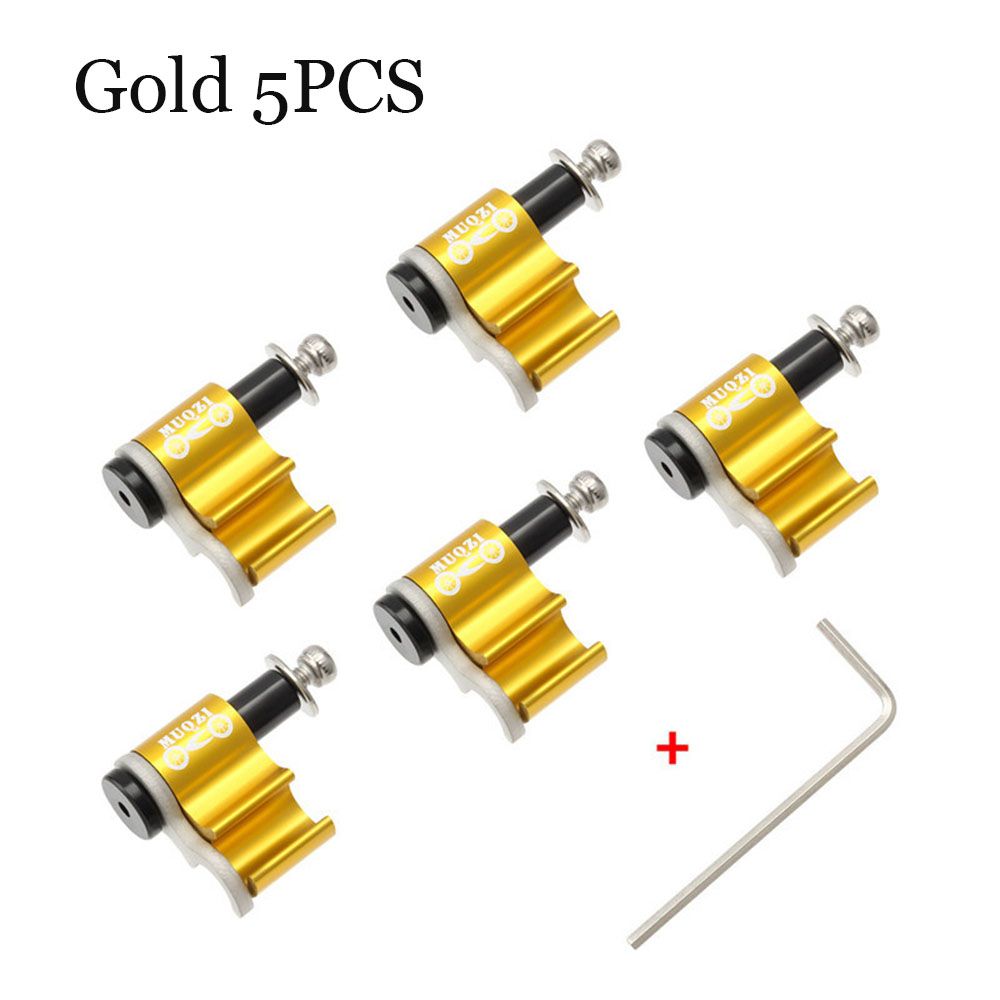 MUQZI Bike Cable Grip Adapter Guide Bicycle Oil Tube Fixed Conversion Seat Wire Trap Brake Line Pipe Tubing Alignment Organizer: Gold-5pcs