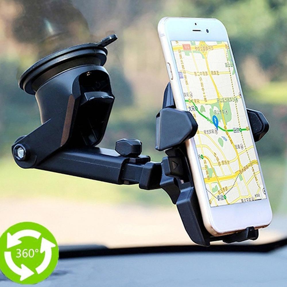 Auto Telefoon Houder 360 Graden Universele Smartphone Car Mount Houder Verstelbare Telefoon Montage Zuignap Houder