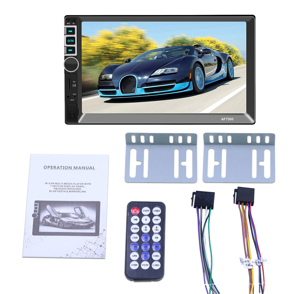 Car Mp5 Playler Hd Stereo 7005 7in 2din Car Mp5 Player Hd Stereo Fm Radio Screen Mp3 Aux Usb 2.0 Handfree #YL6