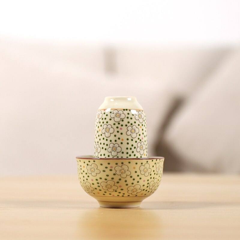 LUWU blue-and-white ceramic teacup porcelain wenxiang cup chinese kung fu cup drinkware: Style A