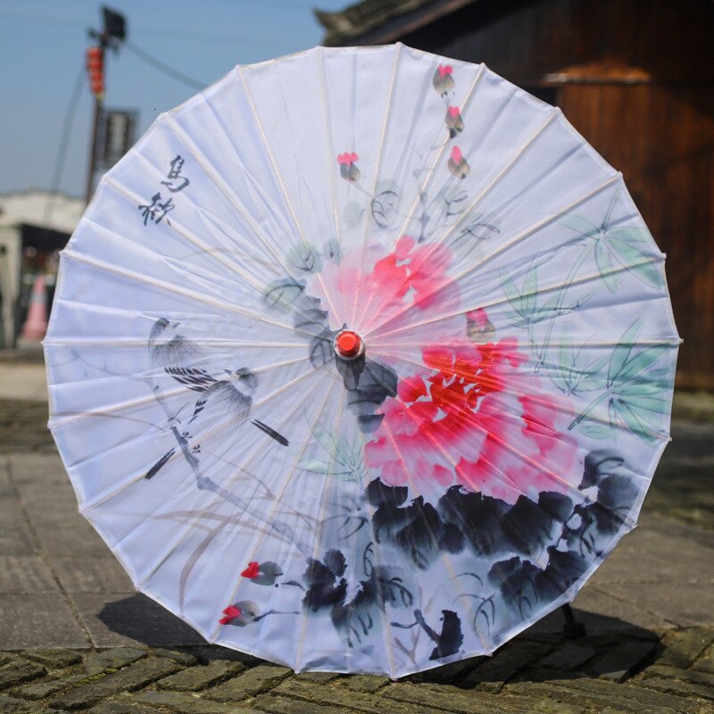 Paraply regn kvinder nedhængt loft dekoration paraply cheongsam antik olieret papir paraply fotografi fotografi parasol: 112 mødes
