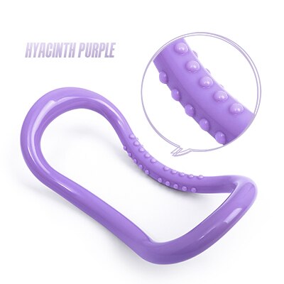 Círculo Mágico de Yoga para ejercicio en casa, anillo de Fitness para Pilates, lazo en la cintura y el hombro, suministros deportivos, herramientas de entrenamiento, equipo de resistencia: Purple