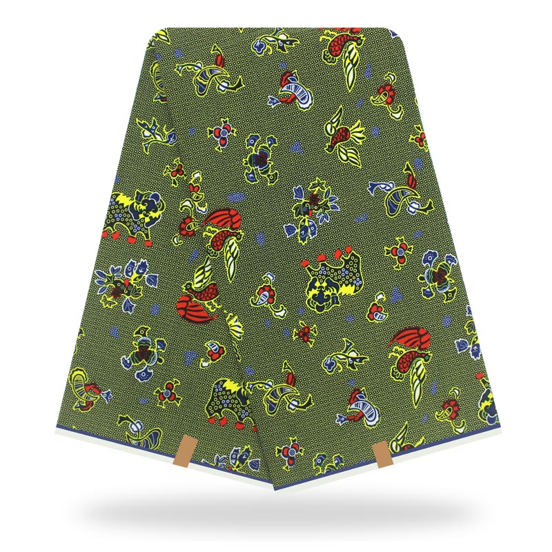 Colorful Real African Wax veritable African Fabric Wax Prints 100% Cotton for Dress 6yards Y200514-3: As picture 13