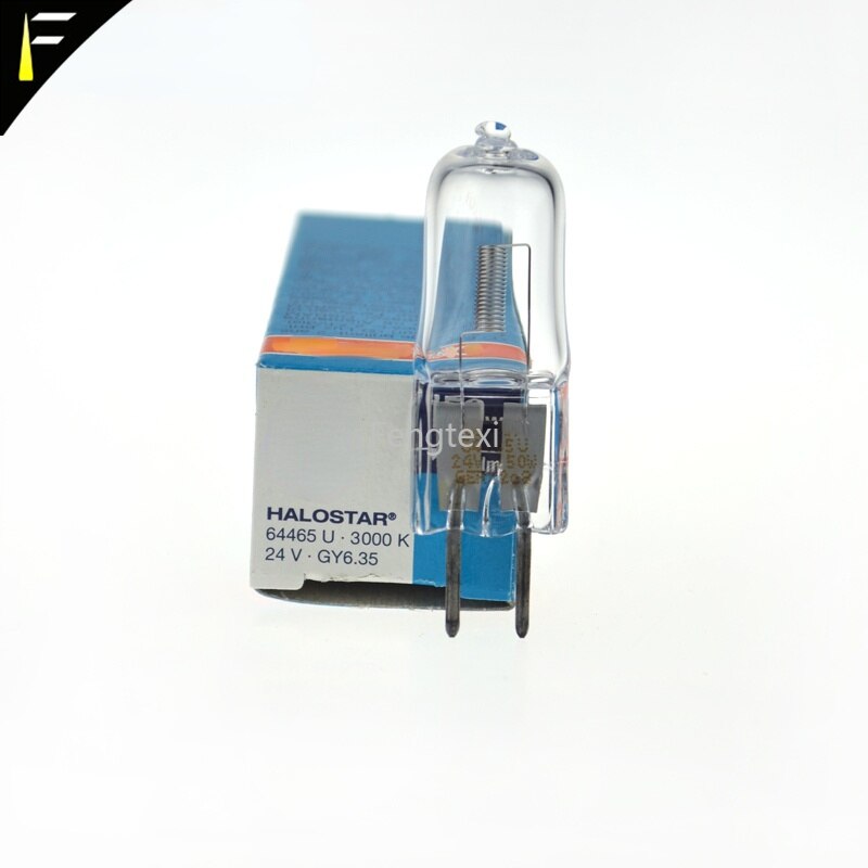 Halogen Bulb 64435 64445U 64460U 24V50W100W for Surgical Shadowless Lamp Optical Projector Halogen Lamp Censor Light Bulbs