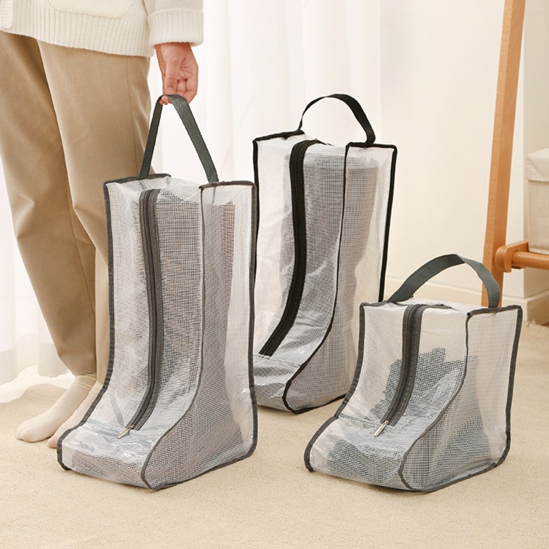 Boot Storage Bag Portable Shoes Organizer Waterproof Dustproof Protection Holder Bag for Household Travel Supplies