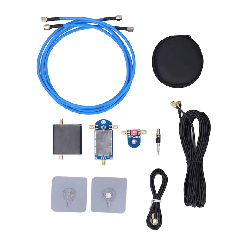 A42Z-Active Small Magnetic Loop Antenna Wideband 50K-500Mhz Shortwave Radio Active Loop Antenna AM FM VHF UHF SDR