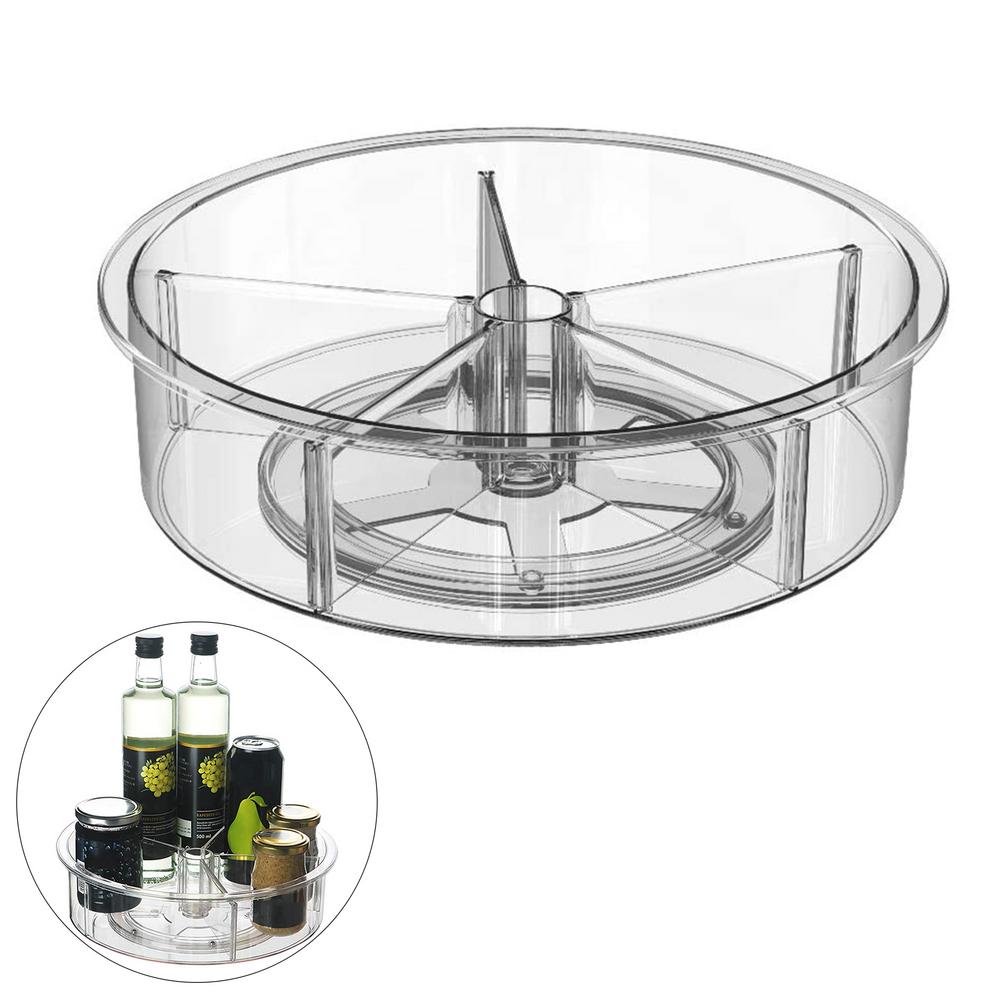 360 Rotating Storage Container Turntable Kitchen Spice Bottle Organizer Turntable Storage Bin Skin Care Product Storage Box: Default Title