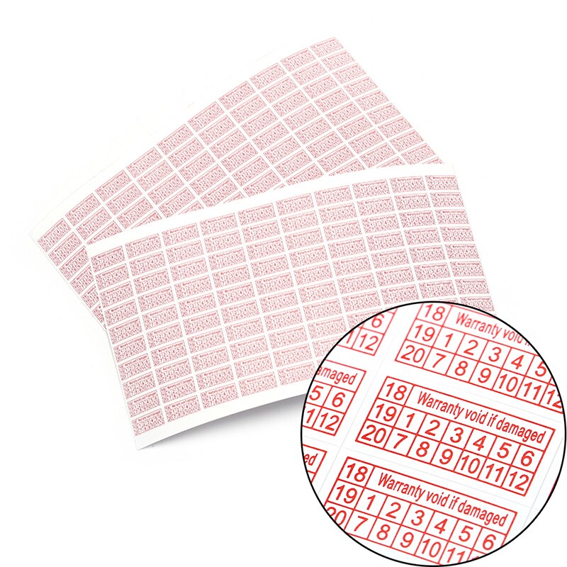 200pcs shredded paper Warranty Void If Damaged Protection Security Label Sticker Seal