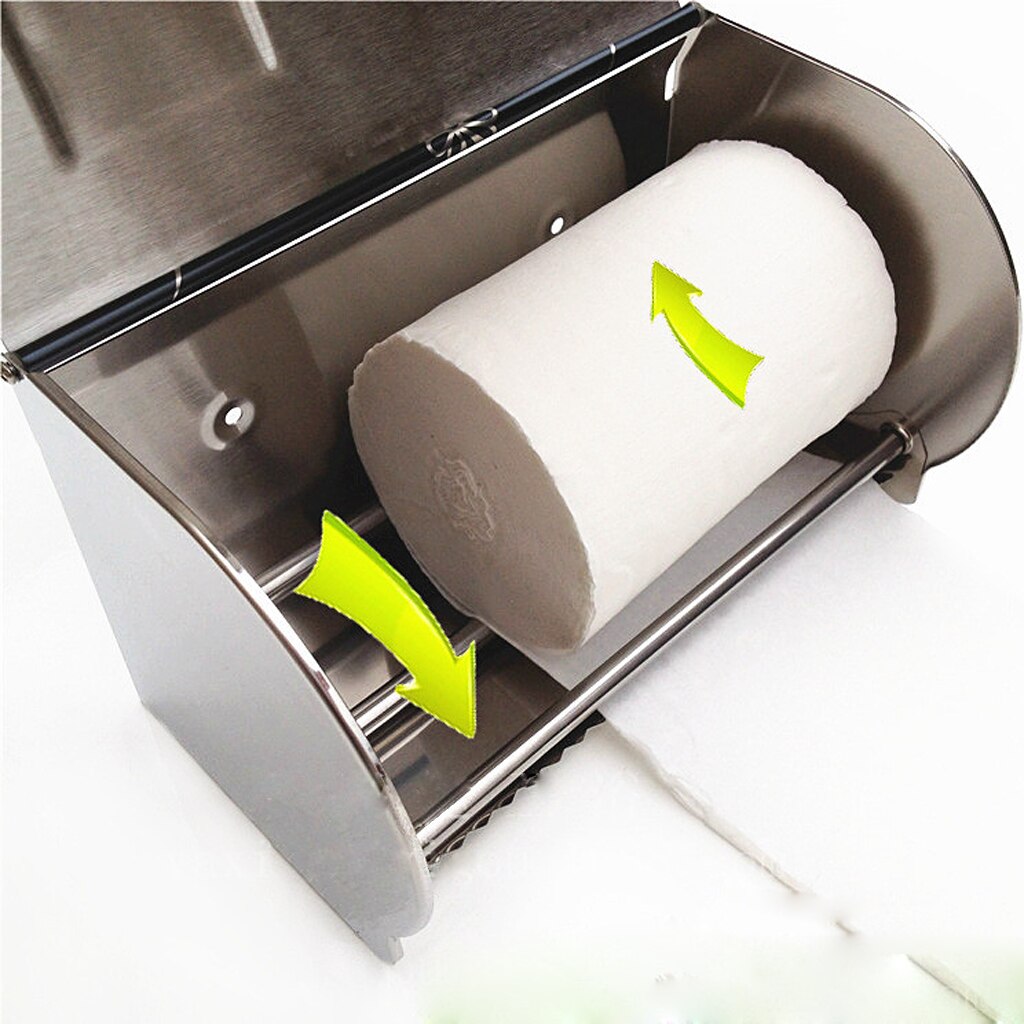 Butterfly Pattern Bathroom Toilet Paper Holder Paper Roll Holder Storage Box Central Fold Hand Paper Dispenser with Screws