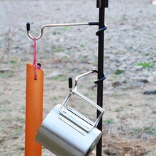Tent pole lamp holder hook multifunctional outdoor universal hook s type lantern hanger camping tent travel hiking accessories