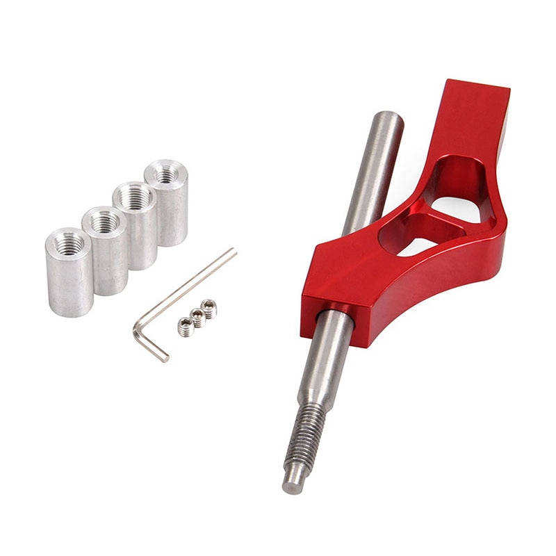 Aluminium verstelbare hoogte hendel auto versnellingspookknop verlenger pook verlengstuk enkele bocht auto pook verlengstuk